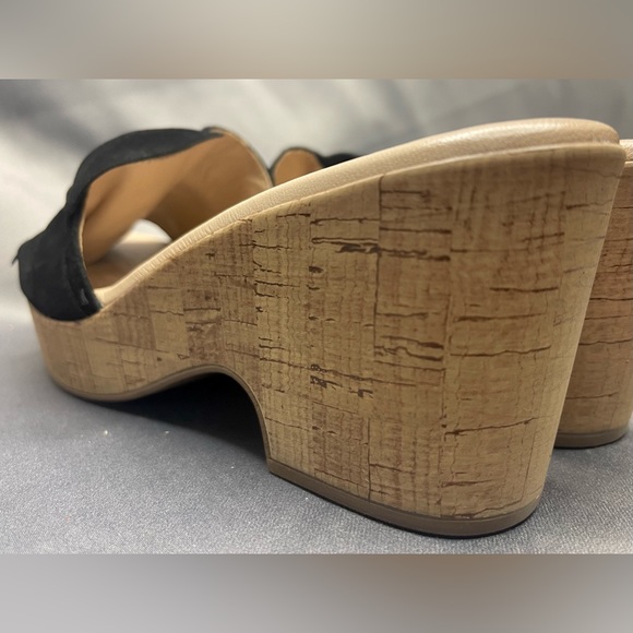 VINTAGE! BRAND NEW IN BOX! GENUINE! VIVALDI PARIS LEATHER WEDGE SANDALS - Picture 5 of 8